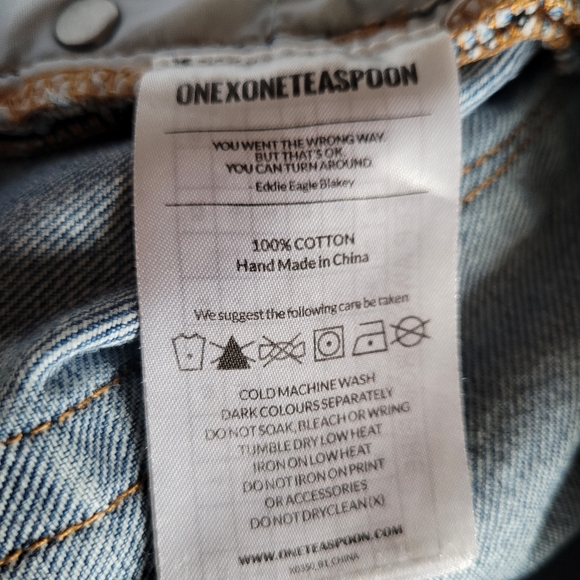 One Teaspoon Lonely Boy heavily distressed relaxed fit boyfriend jeans size 28 - Picture 11 of 16